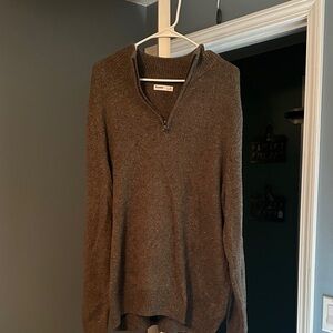 Sonoma Men's Zip Up Sweater - Brown